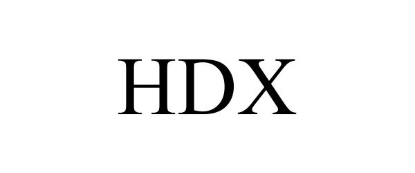 Trademark Logo HDX