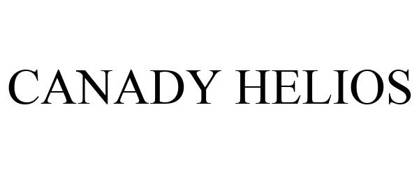 Trademark Logo CANADY HELIOS