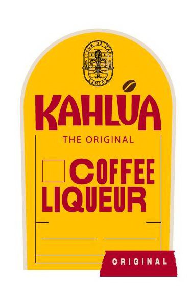Trademark Logo LICOR DE CAFE ESTD KAHLÚA KAHLÚA THE ORIGINAL COFFEE LIQUEUR ORIGINAL