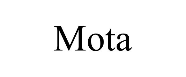 Trademark Logo MOTA