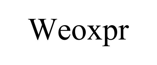  WEOXPR