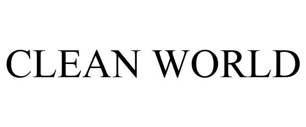 Trademark Logo CLEAN WORLD