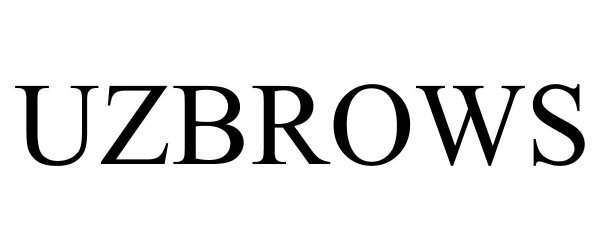 Trademark Logo UZBROWS