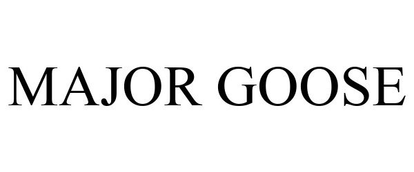 Trademark Logo MAJOR GOOSE