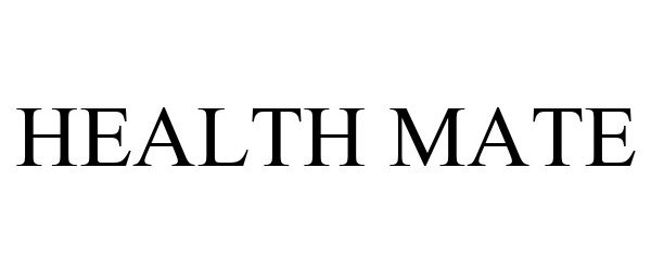 Trademark Logo HEALTH MATE