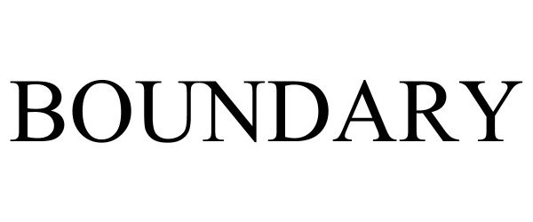 Trademark Logo BOUNDARY