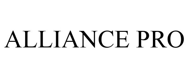 Trademark Logo ALLIANCE PRO