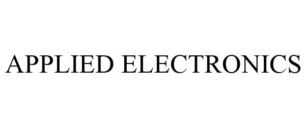 Trademark Logo APPLIED ELECTRONICS