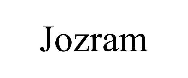 Trademark Logo JOZRAM