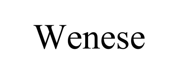 Trademark Logo WENESE