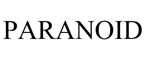 Trademark Logo PARANOID