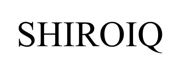 Trademark Logo SHIROIQ