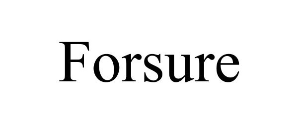 Trademark Logo FORSURE