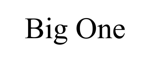Trademark Logo BIG ONE