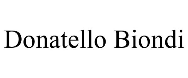 Trademark Logo DONATELLO BIONDI