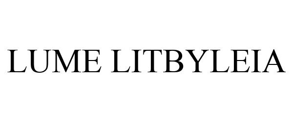 Trademark Logo LUME LITBYLEIA