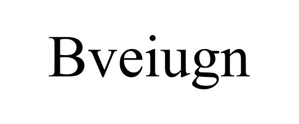 Trademark Logo BVEIUGN