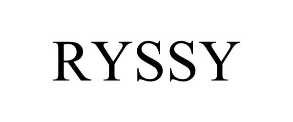 Trademark Logo RYSSY