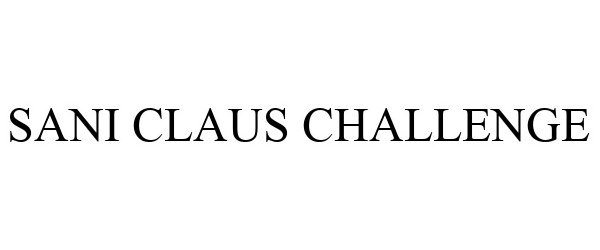 Trademark Logo SANI CLAUS CHALLENGE