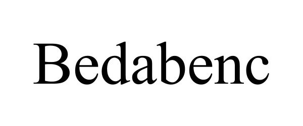 Trademark Logo BEDABENC