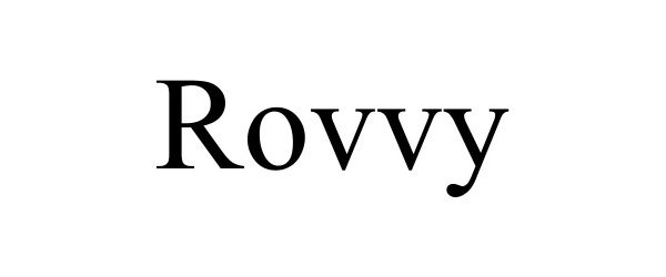 Trademark Logo ROVVY