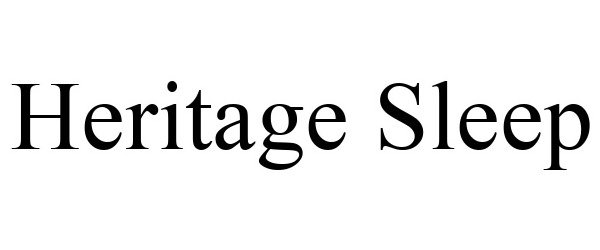  HERITAGE SLEEP