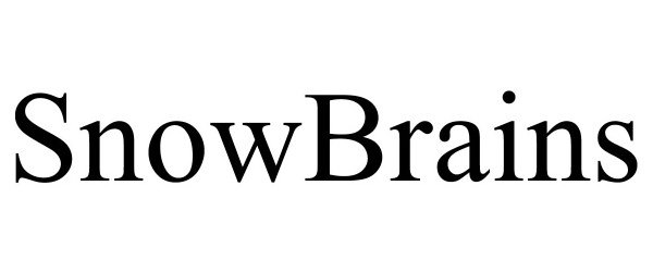 Trademark Logo SNOWBRAINS