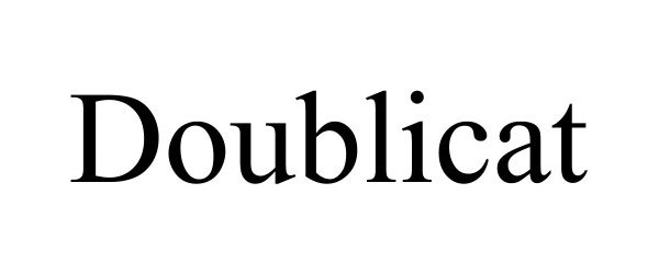 Trademark Logo DOUBLICAT