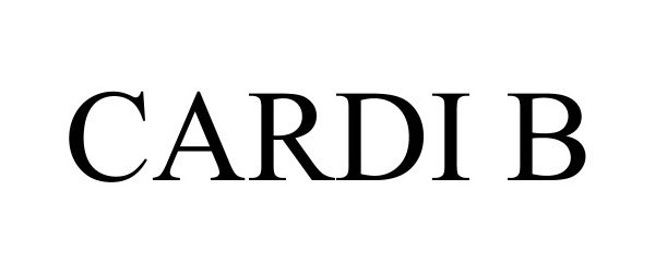 Trademark Logo CARDI B
