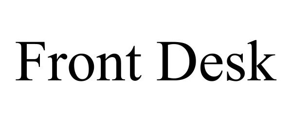Trademark Logo FRONT DESK