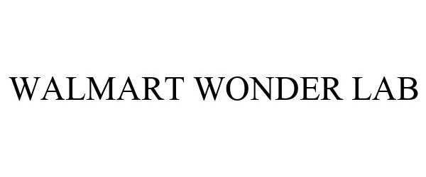 Trademark Logo WALMART WONDER LAB