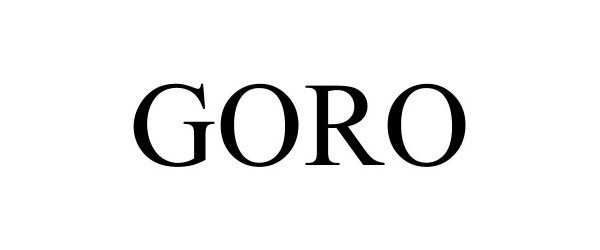 Trademark Logo GORO