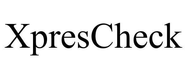 Trademark Logo XPRESCHECK