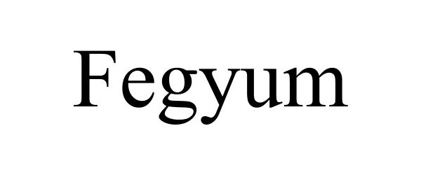 Trademark Logo FEGYUM