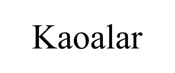 Trademark Logo KAOALAR