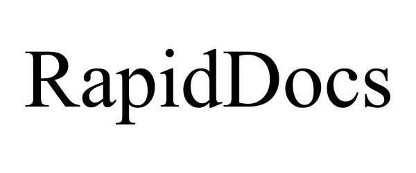 Trademark Logo RAPIDDOCS