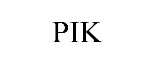 Trademark Logo PIK