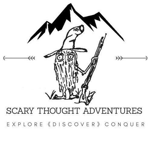 Trademark Logo SCARY THOUGHT ADVENTURE EXPLORE DISCOVER CONQUER