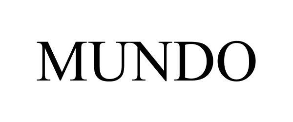 Trademark Logo MUNDO