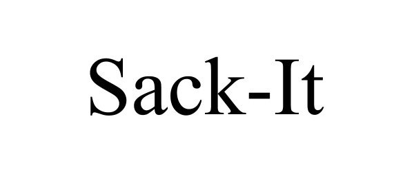 Trademark Logo SACK-IT