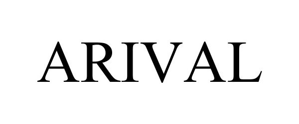 Trademark Logo ARIVAL