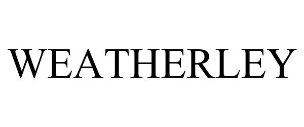 Trademark Logo WEATHERLEY