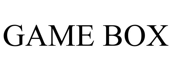 Trademark Logo GAME BOX
