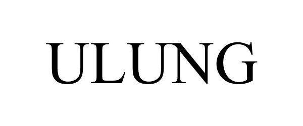 Trademark Logo ULUNG