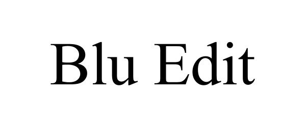 Trademark Logo BLU EDIT