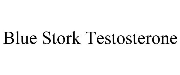 Trademark Logo BLUE STORK TESTOSTERONE