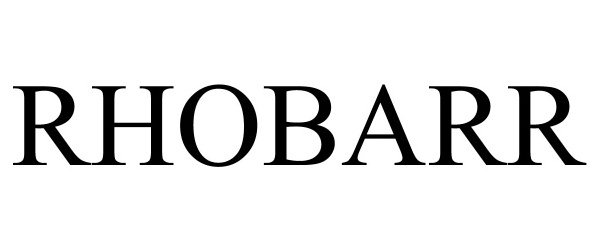 Trademark Logo RHOBARR