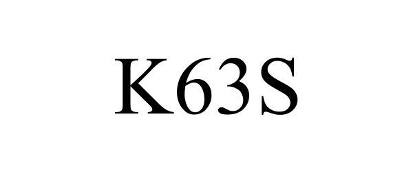 Trademark Logo K63S