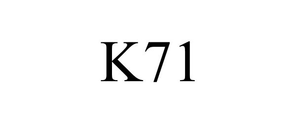 Trademark Logo K71