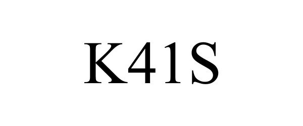 Trademark Logo K41S